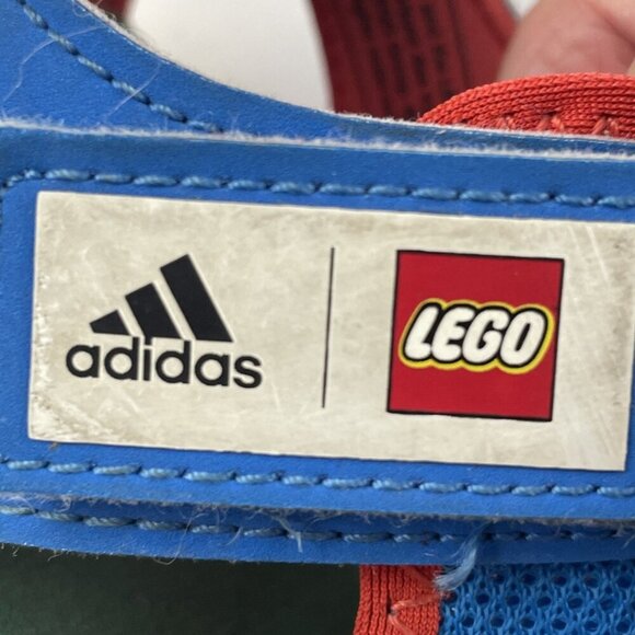 Adidas Terrex LEGO Captain Toey Kids 11K Slip On Hook And Loop Blue Red Yellow - Picture 7 of 7